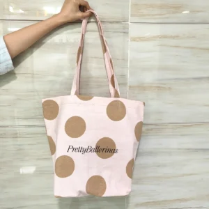 Full Printing Promotion Canvas Handle Gift Shopping Product Bag Reusable Cotton Dust Travel Tote
