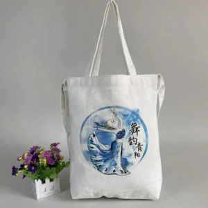 Big Kids Canvas Bucket Bag with Pockets Plain Tool Printing Waterproof Cotton Fabric to Make Bags