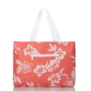 Flower Printing Fashion Tyvek Tote Bag Logo Printed Reversible Double Shoulder Beach