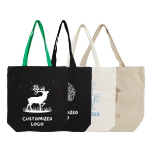 Stylish Heavy Canvas Tote Bag with Cartoon Patterns High Quality Load-bearing Up to 20kg Customizable