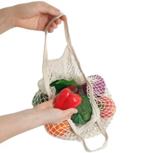 Reusable Cotton Mesh Tote Bags