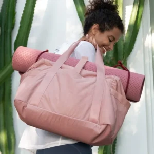 Yoga Bag Duffle Travel for Women Gymtote Bags Travelling Ladies Zipper with Shoes