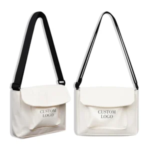Chic Canvas Crossbody Shopping Bag