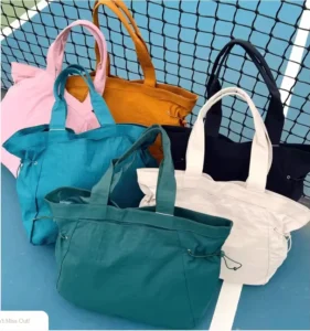 Yoga Leisure Sports Women's Shoulder Bags Trendy 18l Women Bag Nylon Drawstring Handbag Tote