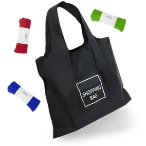 Compact Portable Eco-friendly Reusable Tote Bag Foldable Design Waterproof Polyester Customizable for Travel Outdoor Use Storage