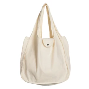 Eco Friendly Foldable Grocery Bag Natural Cotton Tote with Logo Casual Calico Shopping Gift