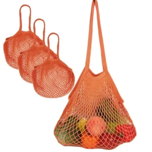 Reusable Cotton Mesh Grocery Bags