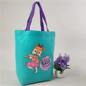 Printed Reusable Cotton Mesh Shopping Bag Tote Organic Fabric Jute Felt Bags