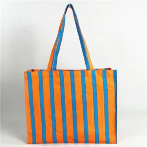 High Quality Mini Canvas Tote Bag with Pockets Organic Cotton Large Waxed Pink Shopping