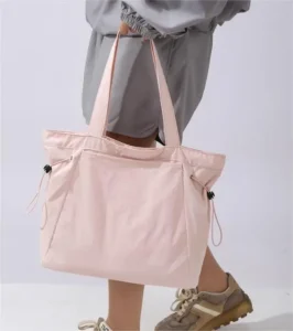Yoga Leisure Sports Women's Shoulder Bags Trendy 18l Women Bag Nylon Drawstring Handbag Tote
