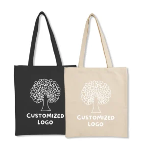 Neutral Cotton Tote Bags Blank Eco with Shoulder Handle for Students