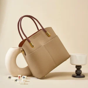 Genuine Leather Bucket Bag