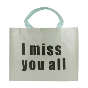 Eco-friendly Reusable Recycled Pet Non-woven Tote Shopping Bag Customizable for Supermarket