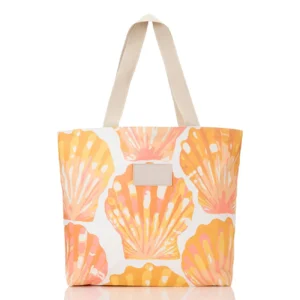 Logo Hawaiian Fashion Seashell Water Resistant Tyvek Tote Bag Lightweight Beach with Zipper
