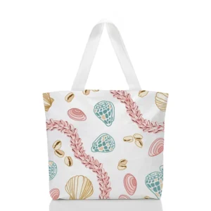 Eco-friendly Shell Print Tyvek Tote Bag