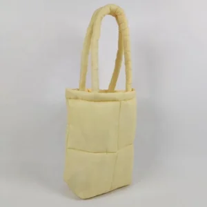 Velveteen Tote Bag with Logo
