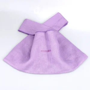 Eco-friendly Purple Embroidery Cotton Linen Tote Shopping Sweater Dust Bag Shoe Clothes Travel Handle