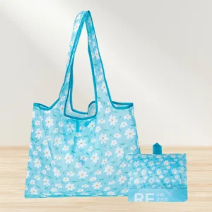 Rpet Polyester Eco-friendly Reusable Foldable Shopping Bag Printed Design Multi-function Tote Supermarket Use Customized
