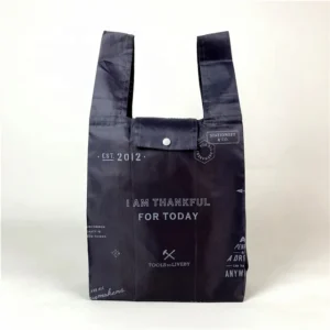 Foldable Reusable Shopping Bag with Zipper