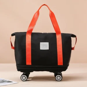 Good Quality Oxford Large Capacity Expandable Travel Bags with Removable Wheels Business Daypack Bag
