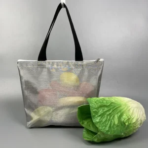 Eco-friendly Mesh Tote Bag with Zipper