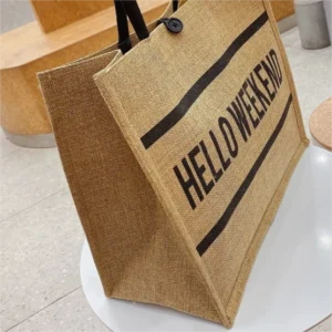 Eco-friendly Jute Shopping Tote Bag