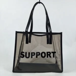 Clear Pvc Tote Bag with Zipper and Handle
