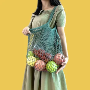 Large Reusable Cotton Mesh Shopping Bags