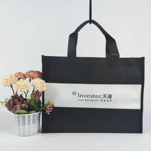 Logo Non Woven Bag A4 Zipper Eco-friendly Non-woven Bags Recycled Shopping Rpet Tote