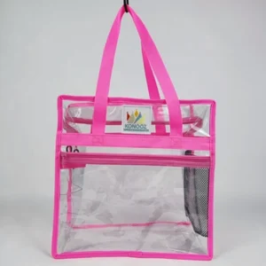 Clear Pvc Medium Tote Bag with Zipper
