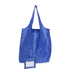 Customized Large Eco-friendly Recyclable Polyester Shopping Bag Pet Supermarket Grocery Pouch Convenient Folding Recycled