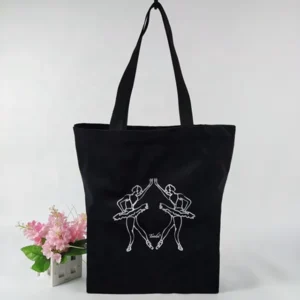 Velvet Tote Bag with Zipper