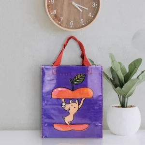 Woven Pig Print Eco-friendly Reusable Multi-function Tote Shoulder Strap Supermarket Shopping Promotional Gift Bag