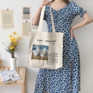 Oil Painting Canvas Shoulder Bag