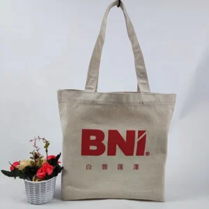 Vintage Canvas Tote Shopping Bag Extra Large for Women Plain Cotton Zipper Pouch