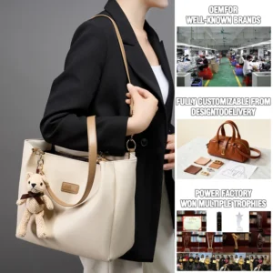 Elegant Women's Genuine Leather Tote Bag