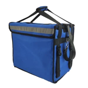 Backpacks Delivery Bags with Logo Blue Waterproof Heavy Duty Insulated Bike Bag and Collapsible Cooler for Food De