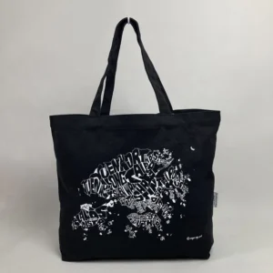 Black Oz Canvas Tote Bag Logo Bulk Organic Cotton Bags Design Luxury Large