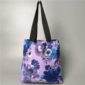 Cloth Eco Tote Shopping Bags Printed Bag with Pocket Cotton Canvas Transparent Waterproof
