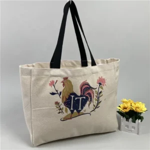 Canvas Fashion Knot Wrist Bag Shopping Colorful Tote with Customise Logo