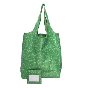 Foldable Polyester Shopping Bag with Star Pattern