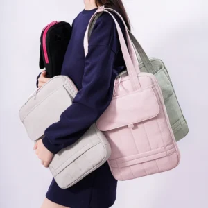 Solid Nylon 15'' Laptop Tote Bag