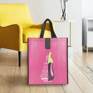 Non-woven Shopping Tote Bag for Supermarket Grocery with Personalised Logo