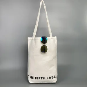 Natural Cotton Canvas Laundry Bag for Hotel Beach with Rope Handle Travel Men's Briefcase Business Laptop