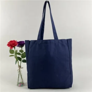 Customized Logo Zippered Jute Canvas Tote Bag Barrel Duffel Simple Messenger Shopping Fashion