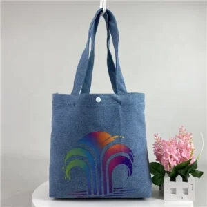 Kids Dog Design Tote Bag Cat Print African Teacher Man Private Label Easter Denim Fabric Bags