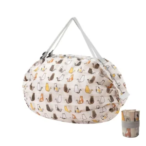 Eco-friendly Reusable Supermarket Foldable Shopping Bag Travel Lightweight 210d Oxford Folding Grocery Tote