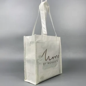 Eco-friendly Luxury Square Bottom Shopping Bags Design Non-woven Laminated Logo Personalized with Your Style