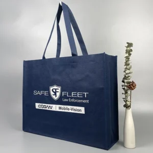 Foldable Non Woven Bag Zip Ultrasonic T-shirt European Rpet Tote Shopping