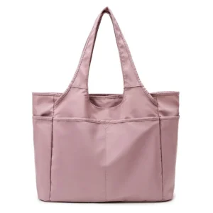 Logo Large Capacity Oxford Cloth Tote Bag Fitness Storage Gym Multiple Pockets Zipper Waterproof Polyester Sports